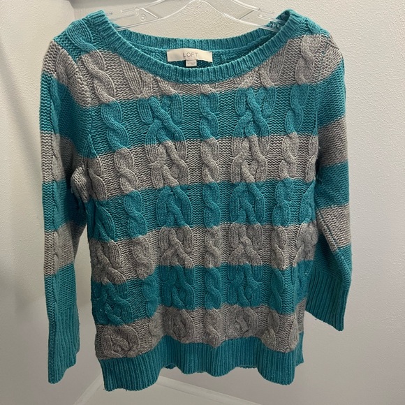 LOFT: Striped Sweater - Picture 1 of 3